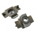 M8 Kwik Nut with Grey Plastic - BZP - Box of 10